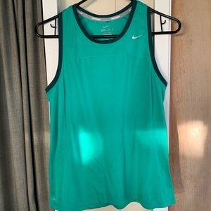 Green Nike Dri-fit Running Tanktop